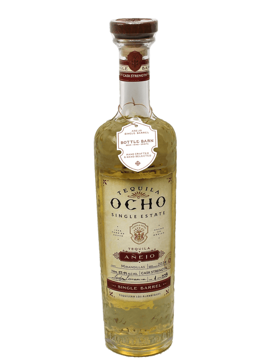 Tequila Ocho Bottle Barn Single Barrel Cask Strength Añejo Tequila 750ml-Bottle Barn