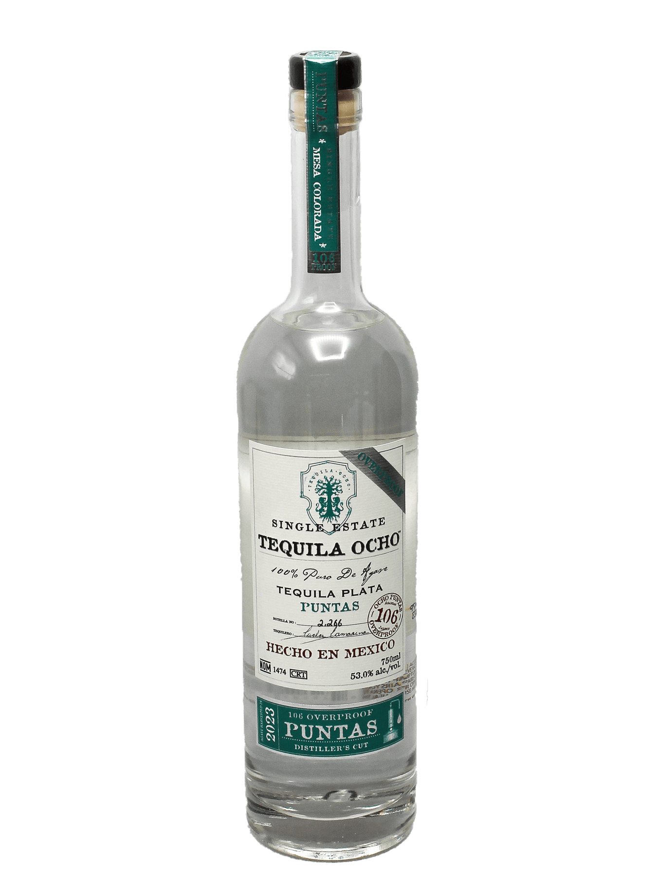 Tequila Ocho Plata Puntas 2023 Mesa Colorado 750ml Bottle Barn