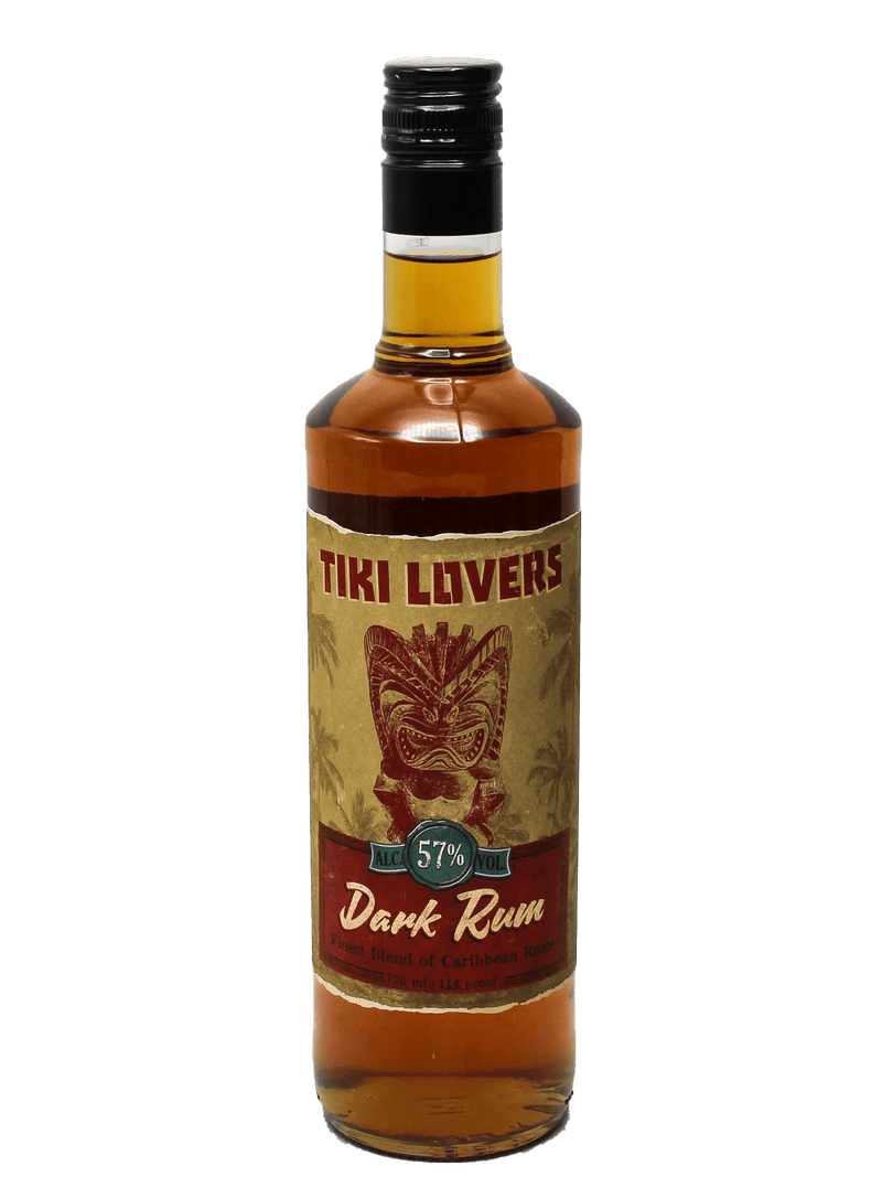 Tiki Lovers Dark Rum 750ml-Bottle Barn
