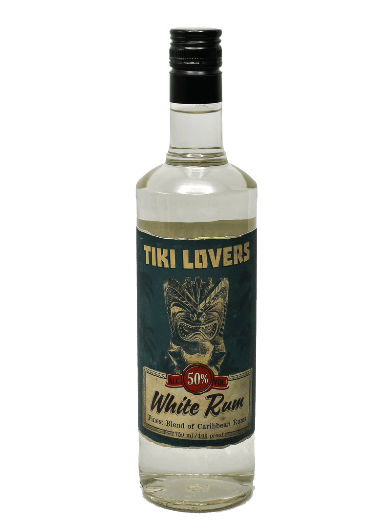 Tiki Lovers White Rum 750ml-Bottle Barn