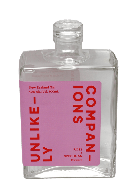 Unlikely Companions Rose & Szechuan New Zealand Gin 700ml-Bottle Barn