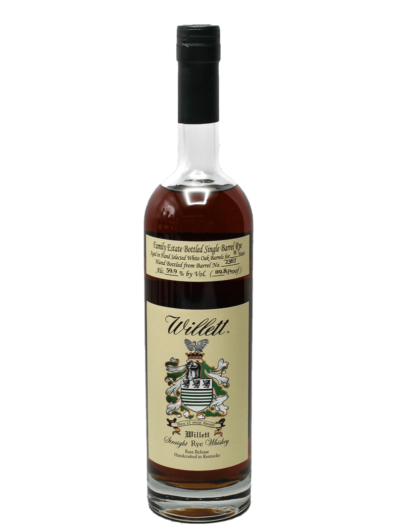 Willett 11 Year Estate Bottled Single Barrel (No. 2367) Rye Whiskey 750ml-Bottle Barn