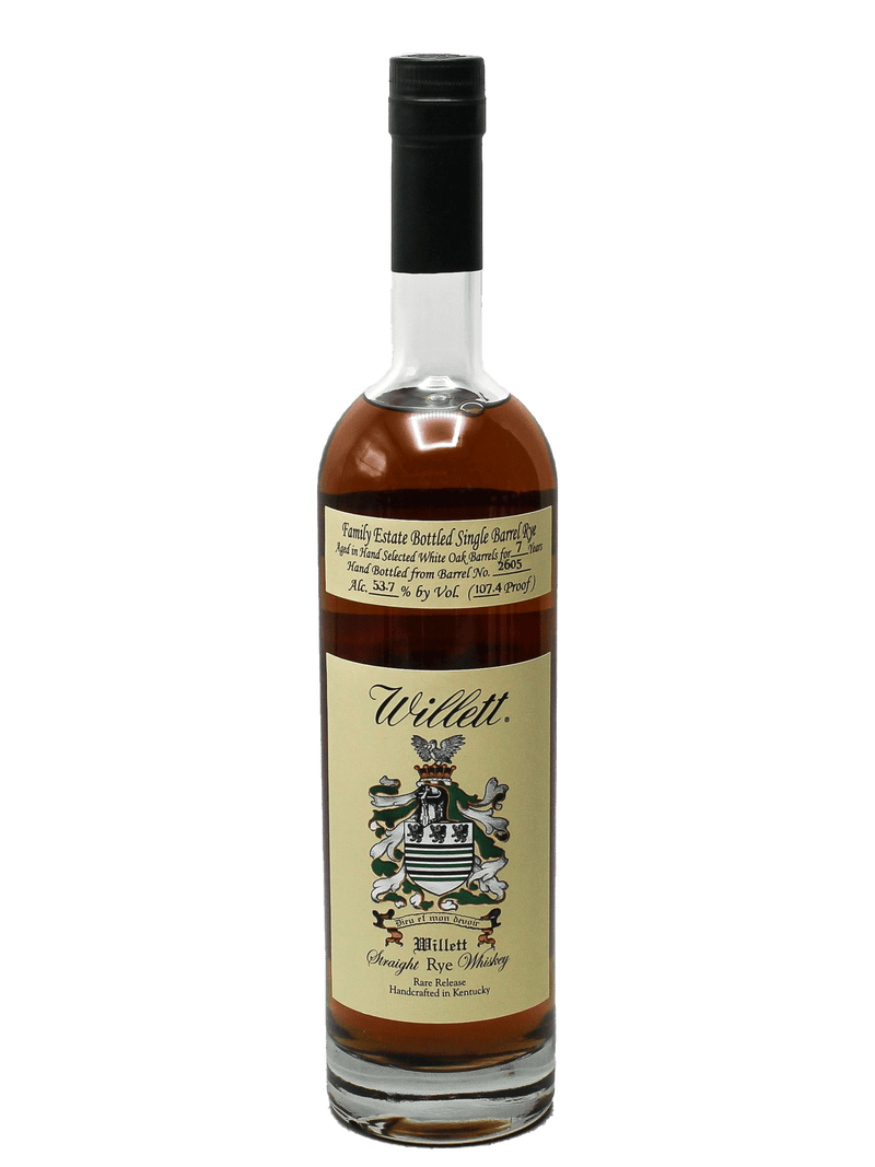 Willett 7 Year Estate Bottled Single Barrel (No. 2605) Rye Whiskey 750ml-Bottle Barn