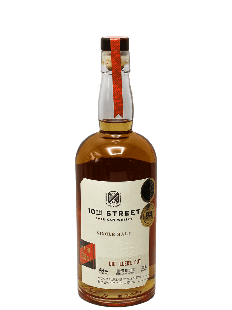 10th Street Distillers Cut Peated Single Malt Whiskey 750ml