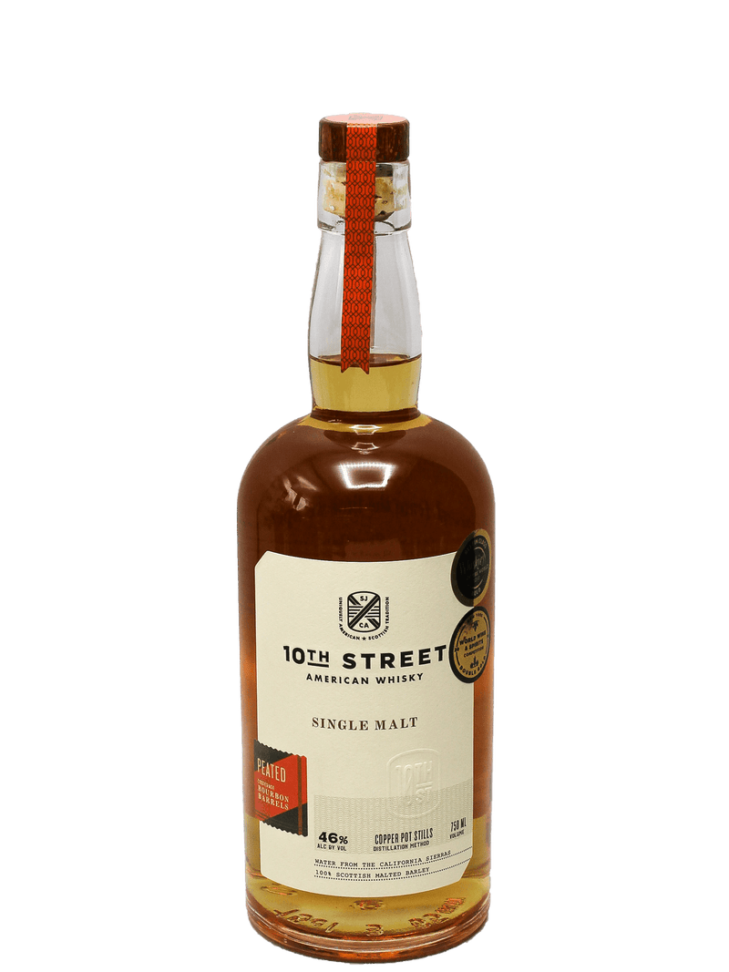10th Street Peated Single Malt American Whiskey 750ml