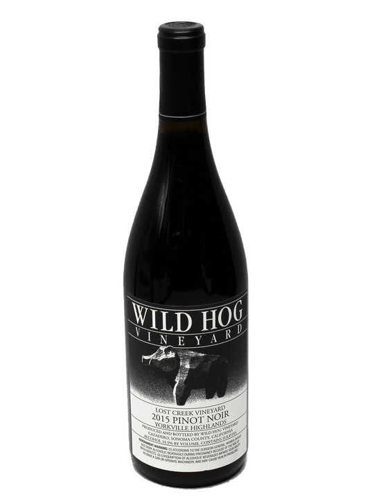 2015 Wild Hog Lost Creek Vineyard Yorkville Highlands Pinot Noir-Bottle Barn
