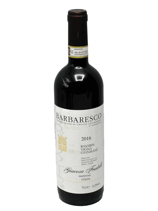 2016 Giacosa Fratelli Basarin Vigna Gianmate Barbaresco [WS95][D92][JS92][WA92][V92]-Bottle Barn