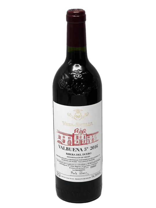 2016 Vega Sicilia Valbuena 5º Ribera del Duero [W&S96][WA96]JS95][WS94]-Bottle Barn