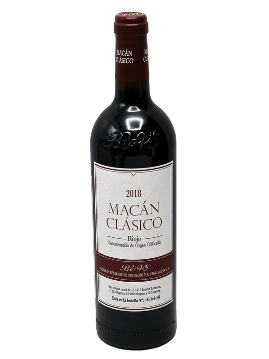 2019 Bodegas Benjamin Rothschild and Vega Sicilia Macan Clasico Rioja [WE97][WA94][JS94][D92]-Bottle Barn