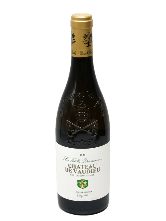 2020 Chateau de Vaudieu Chateauneuf-du-Pape Blanc Les Vieilles Roussanne [JD96][WA93]-Bottle Barn