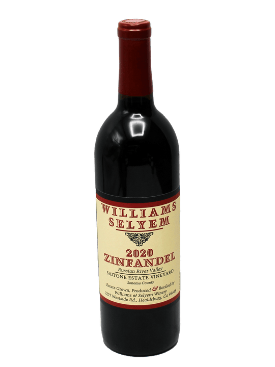 2020 Williams Selyem Saitone Estate Vineyard Zinfandel [WE94][WS92]-Bottle Barn
