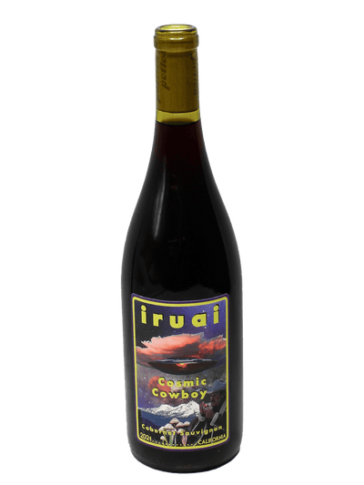 Bottle of 2021 Iruai Cosmic Cowboy Cabernet Sauvignon