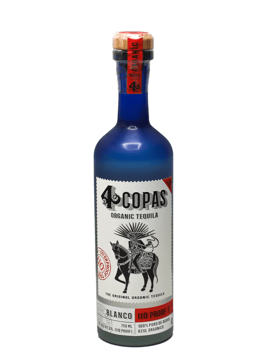 4 Copas 110 Proof Organic Tequila Blanco 750ml-Bottle Barn