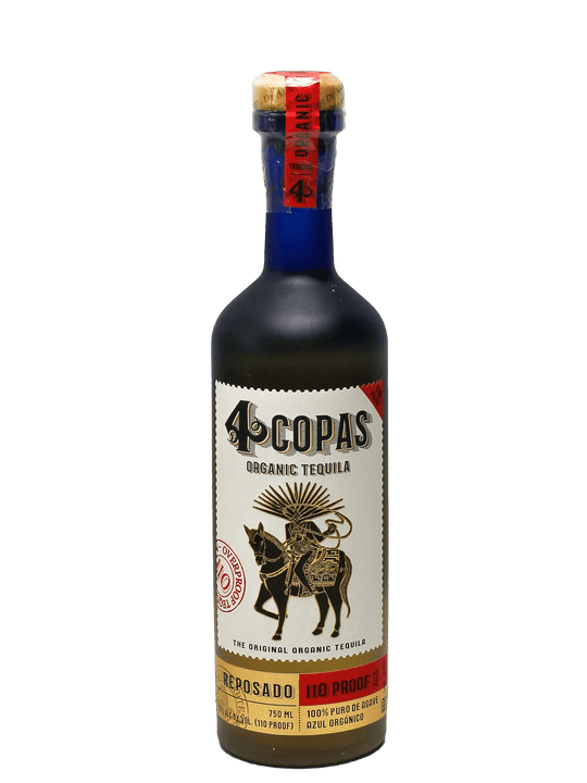4 Copas 110 Proof Organic Tequila Reposado 750ml-Bottle Barn