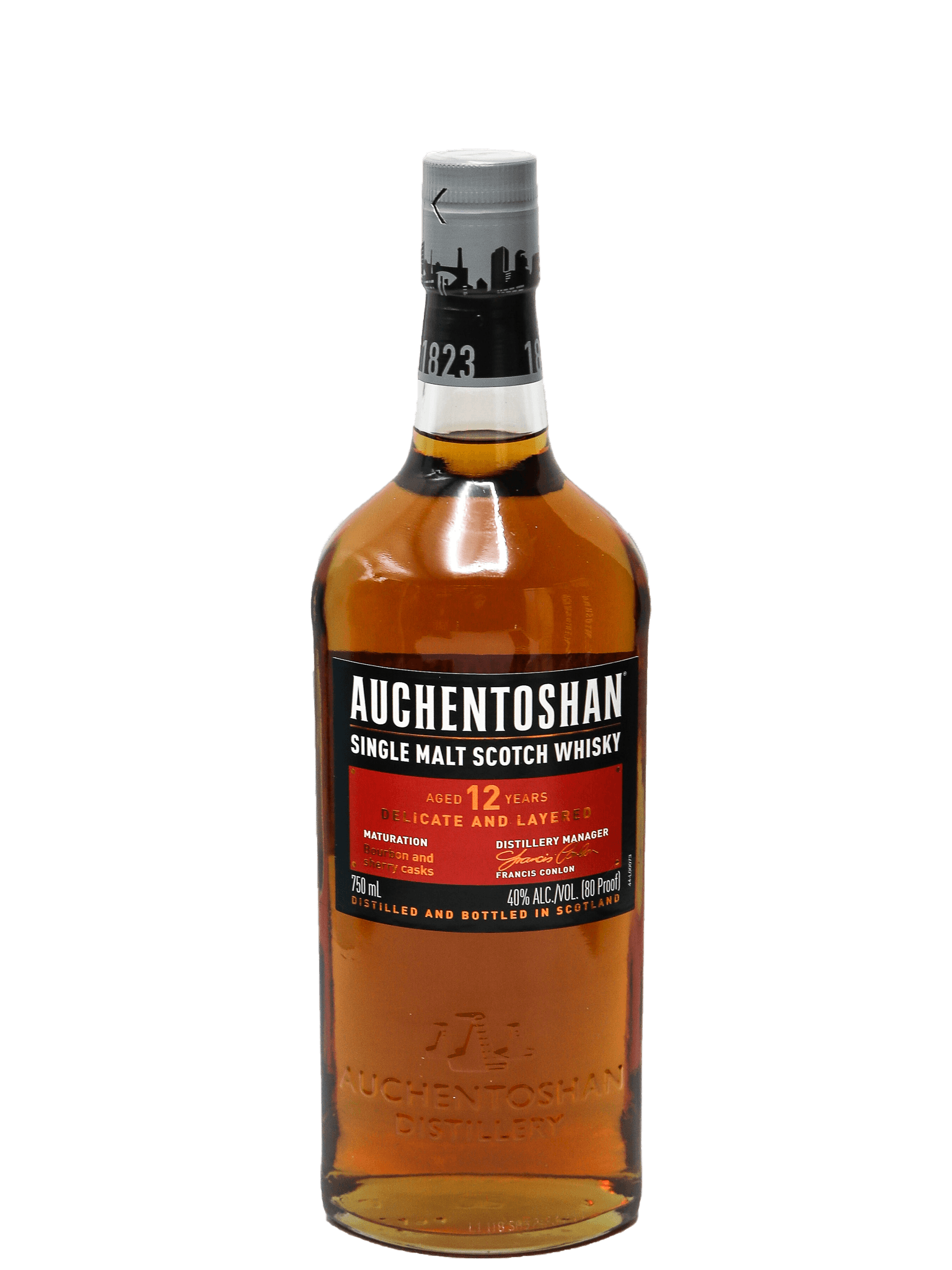 Auchentoshan 12 Year Single Malt Scotch Whisky 750ml – Bottle Barn