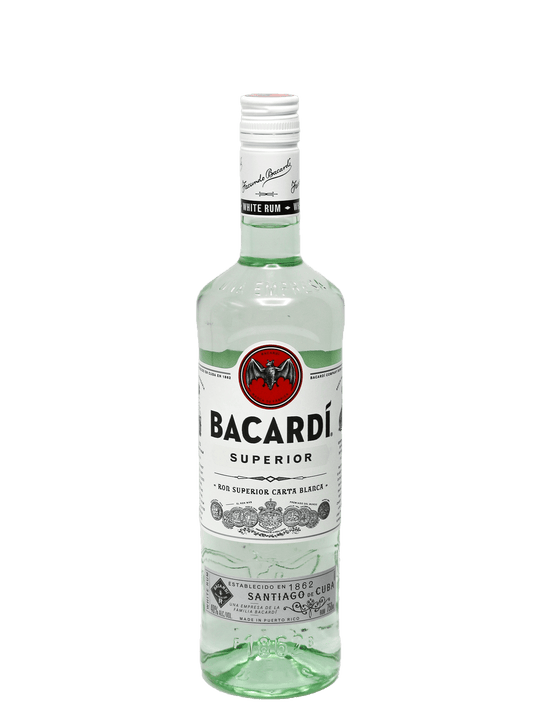Bacardi Superior Light Rum 750ml-Bottle Barn
