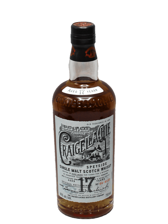 Craigellachie 17 Year Single Malt Scotch Whisky 750ml-Bottle Barn