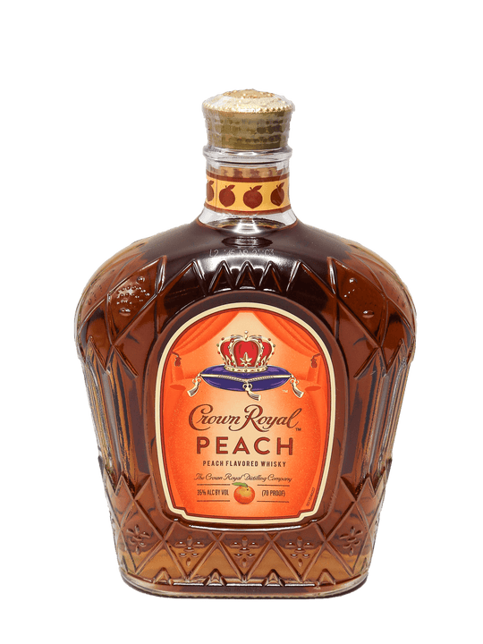Crown Royal Peach Flavored Canadian Whisky 750ml-Bottle Barn