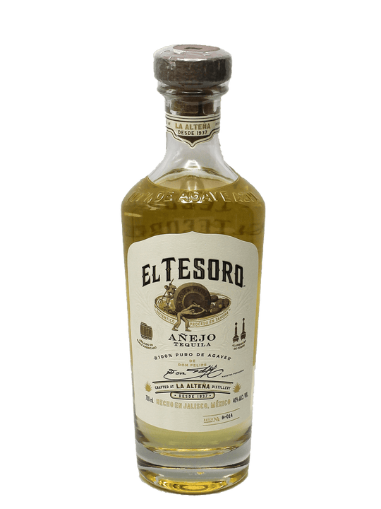 El Tesoro Tequila Anejo 750ml-Bottle Barn