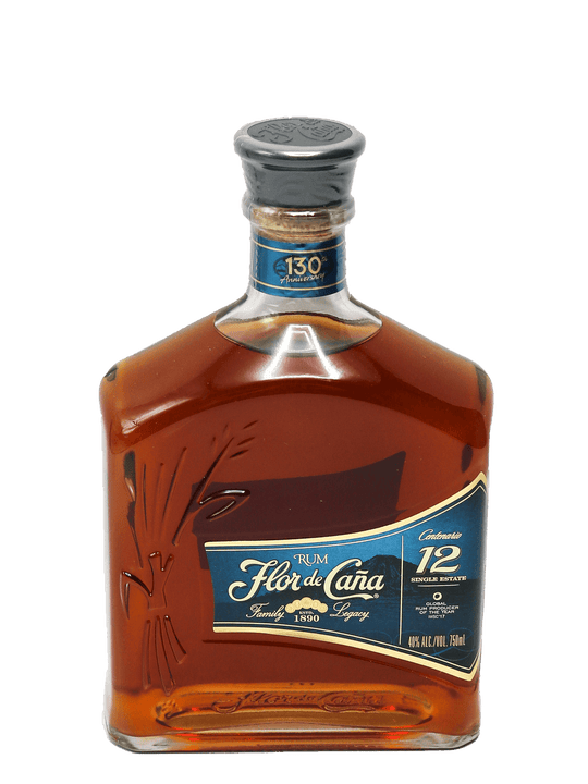 Flor de Cana 12 Year Rum 750ml-Bottle Barn