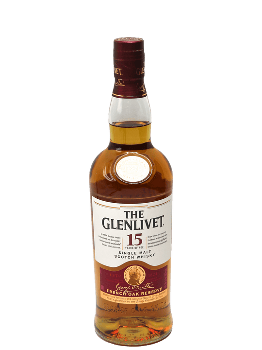 Glenlivet 15 Year Single Malt Scotch 750ml-Bottle Barn
