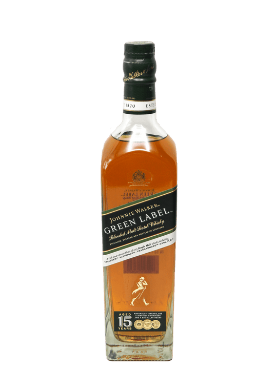 Johnnie Walker Green Label 15 Year Blended Scotch Whisky 750ml-Bottle Barn