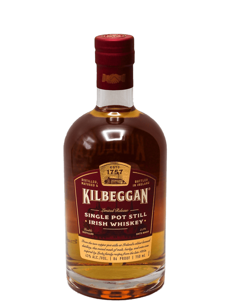 Kilbeggan Single Pot Still Irish Whiskey 750ml-Bottle Barn