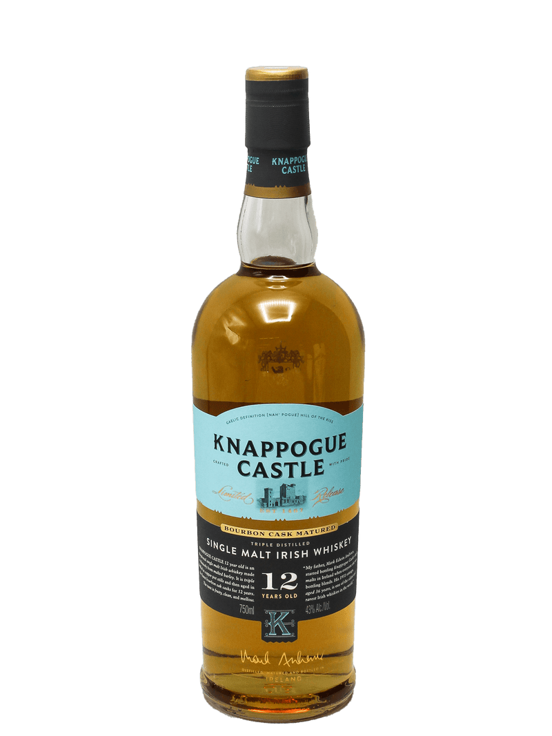 Knappogue 12 Year Single Malt Irish Whiskey 750ml-Bottle Barn