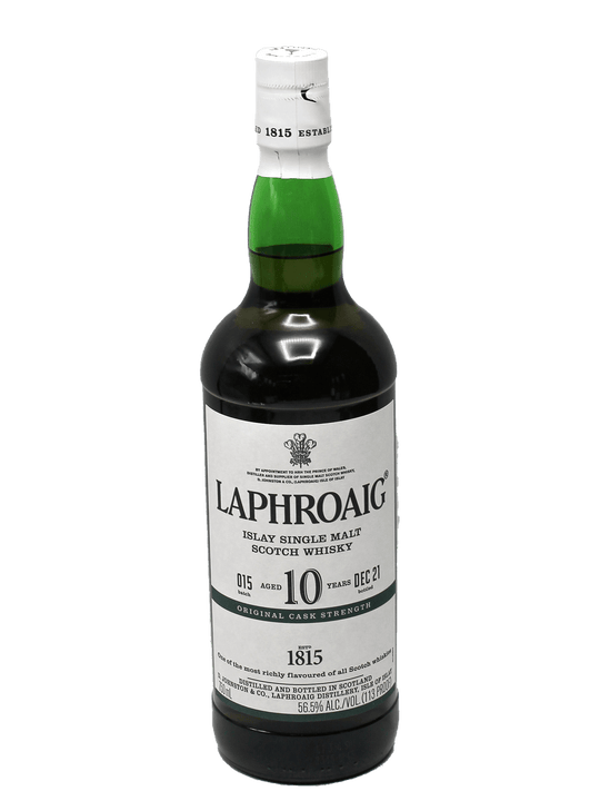 Laphroaig 10 Year Cask Strength Single Malt Scotch Whisky 750ml-Bottle Barn