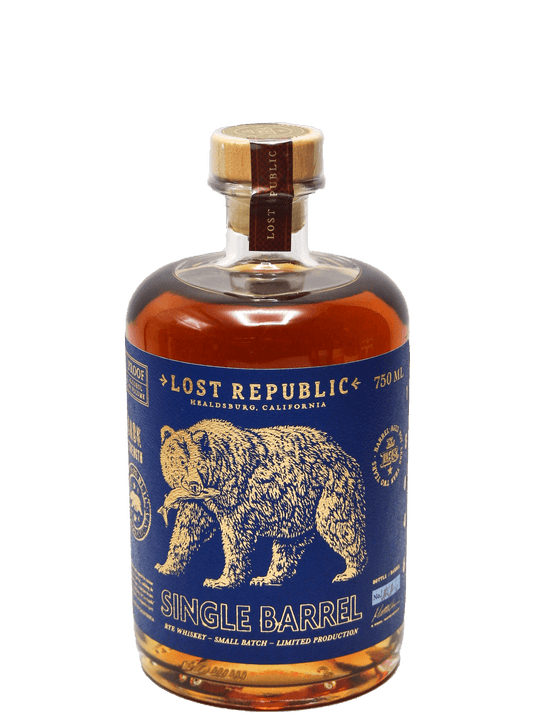 Lost Republic Single Barrel Rye Whiskey 750ml-Bottle Barn
