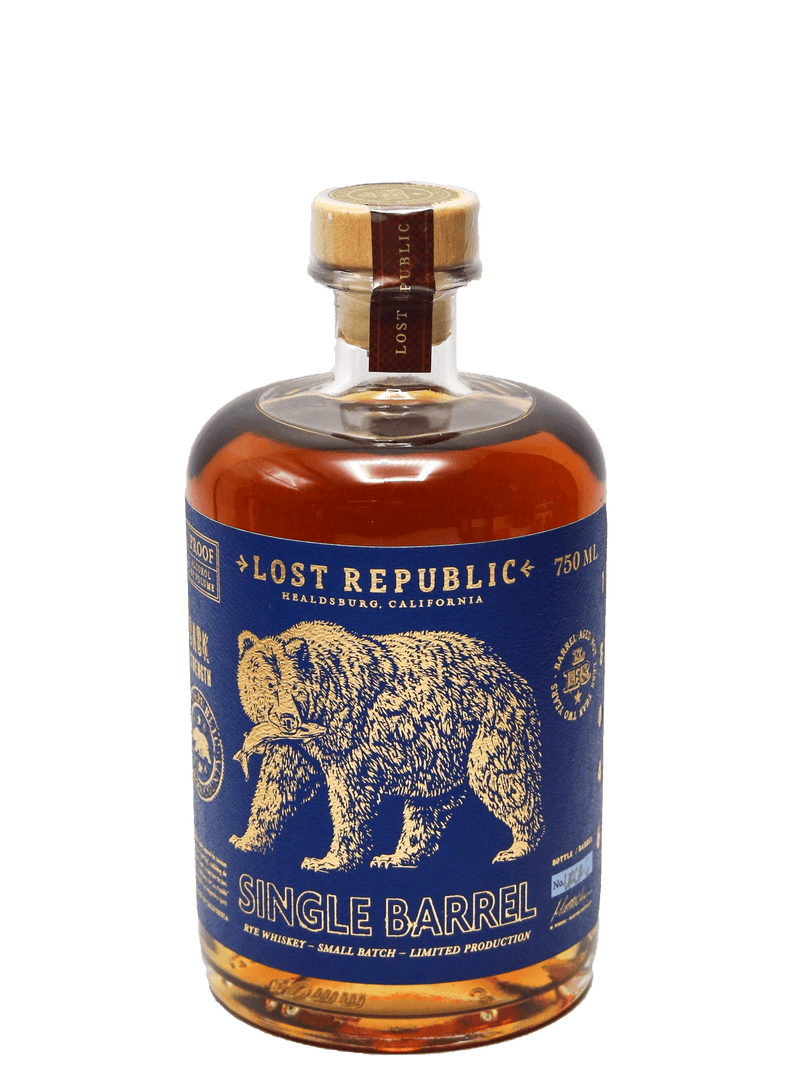 Lost Republic Single Barrel Rye Whiskey 750ml