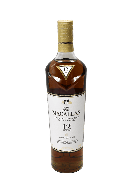 Macallan 12 Year Sherry Oak Single Malt Whisky 750ml-Bottle Barn