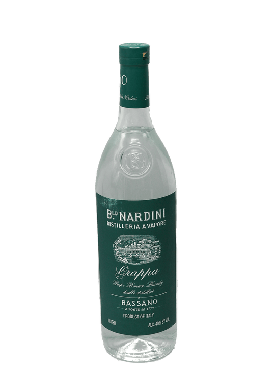 Nardini Grappa Bassano Green Label 1 Liter-Bottle Barn