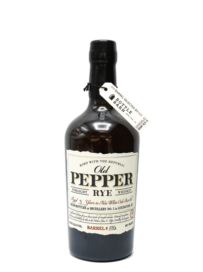 Old Pepper Straight Rye Whiskey 3 Year Single Barrel 750ml
