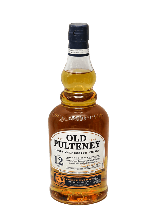 Old Pulteney 12 Year Single Malt Scotch Whisky 750ml-Bottle Barn