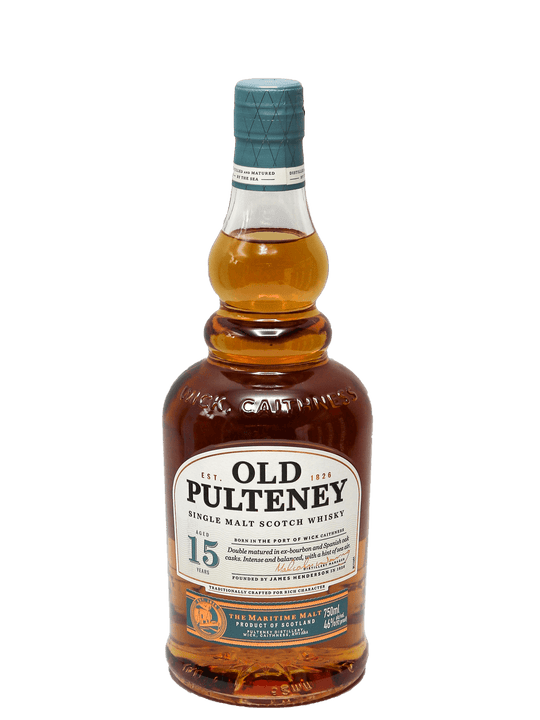 Old Pulteney 15 Year Single Malt Scotch Whisky 750ml-Bottle Barn