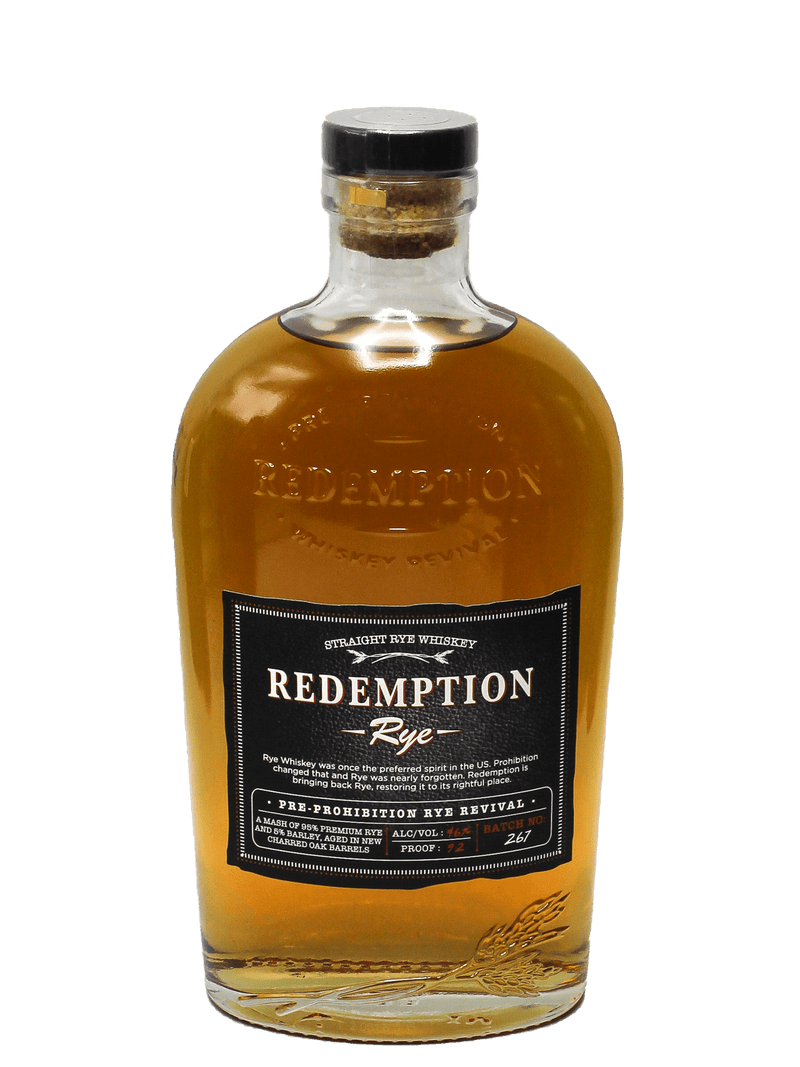 Redemption Straight Rye Whiskey 750ml-Bottle Barn