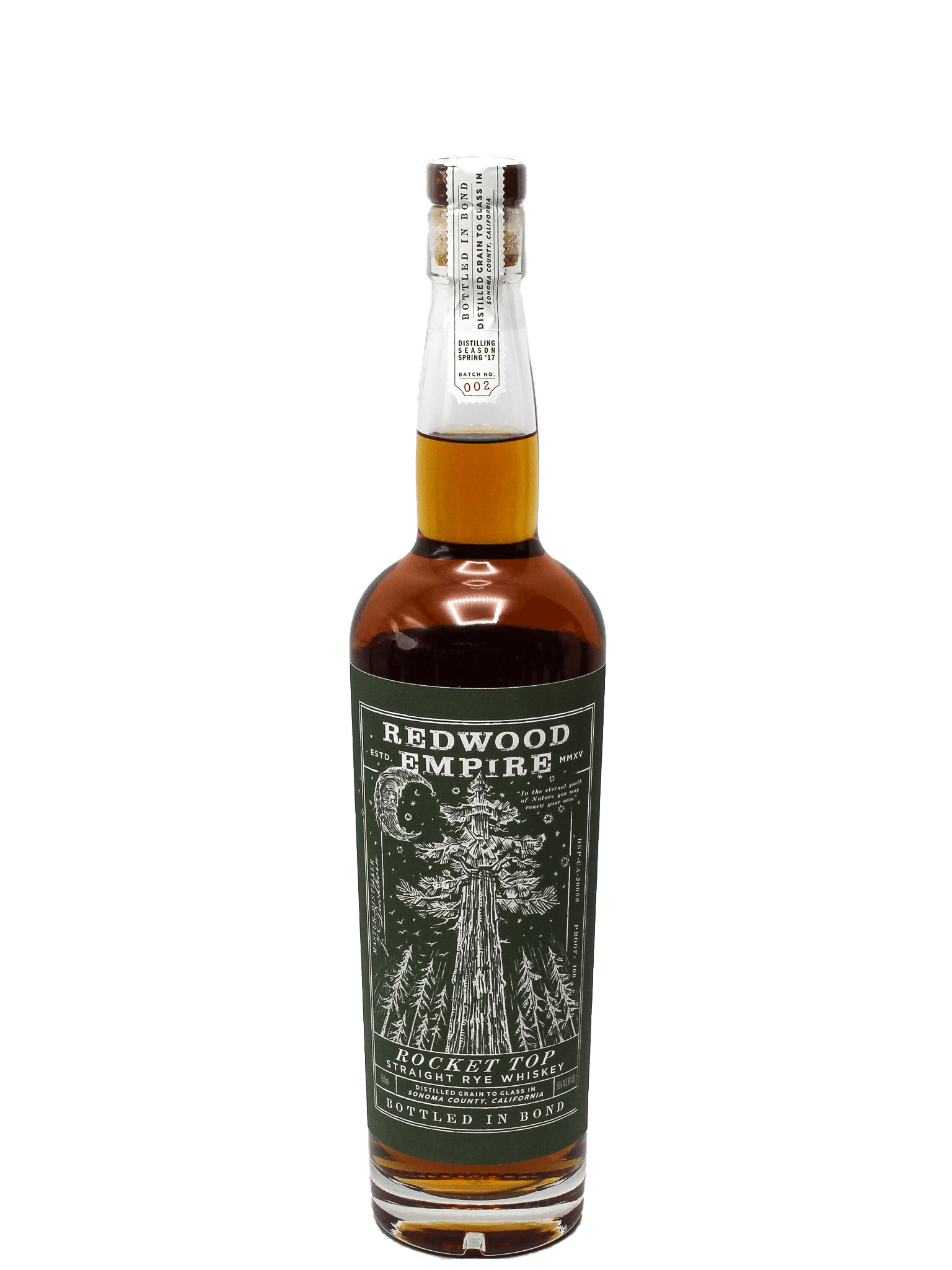 Red Top Rye Redwood Empire Rocket Top Straight Rye Whiskey 750ml