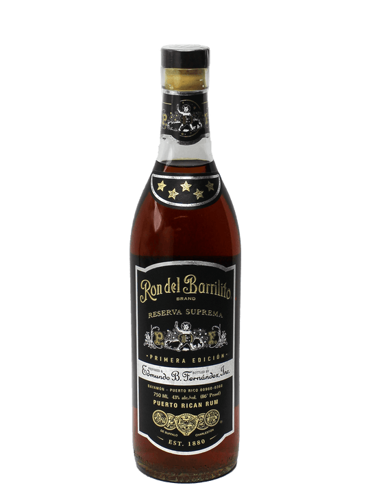 Ron Del Barrilito Five Stars Reserva Suprema Primera Edicion Puerto Rican Rum 750ml-Bottle Barn
