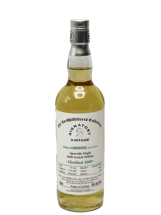 Signatory Vintage Linkwood 2009 Single Malt Scotch Whisky 700ml-Bottle Barn