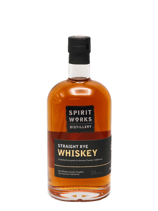 Spirit Works Straight Rye Whiskey 750ml-Bottle Barn