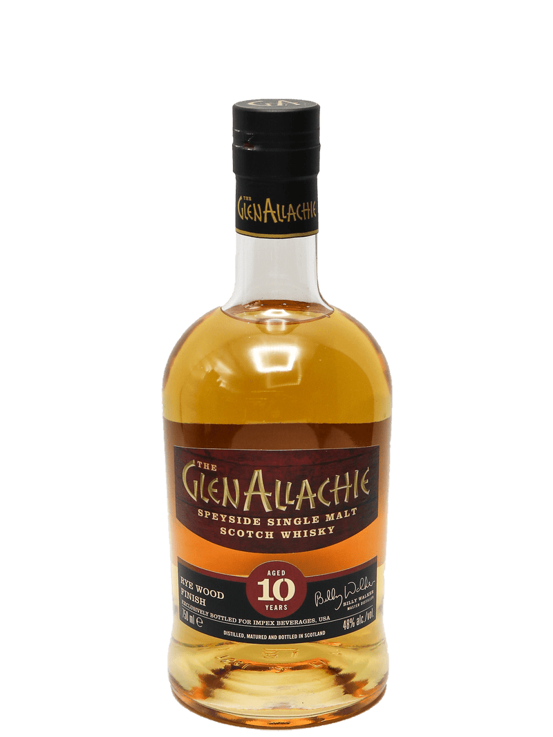 The Glenallachie 10 Year Rye Wood Finish Single Malt Scotch Whisky 750ml