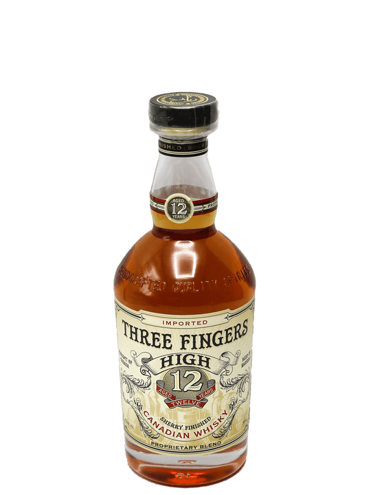 Three Fingers High 12 Year Sherry Finished Canadian Whisky 750ml-Bottle Barn