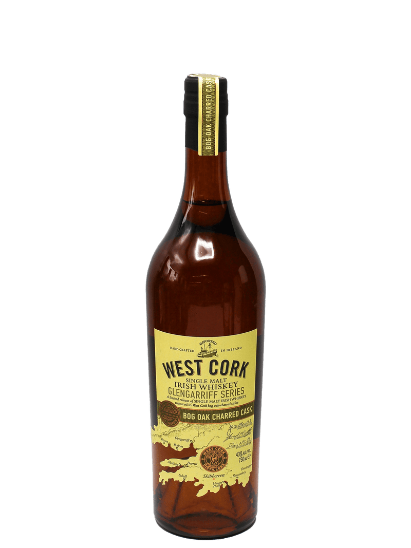 West Cork Glengarriff Series Bog Oak Charred Cask Irish Whiskey 750ml-Bottle Barn