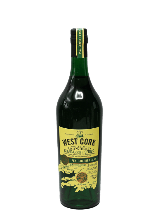 West Cork Glengarriff Series Peat Charred Cask Irish Whiskey 750ml-Bottle Barn
