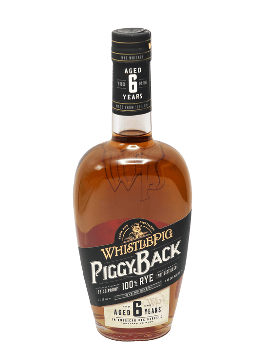WhistlePig PiggyBack 6 Year Rye Whiskey 750ml-Bottle Barn