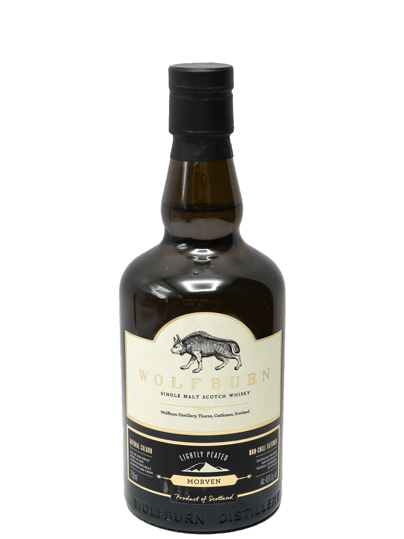 Wolfburn Morven Lightly Peated Single Malt Scotch Whisky 750ml