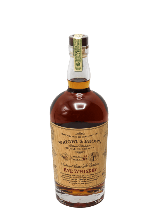 Wright & Brown Rye Whiskey 750ml-Bottle Barn